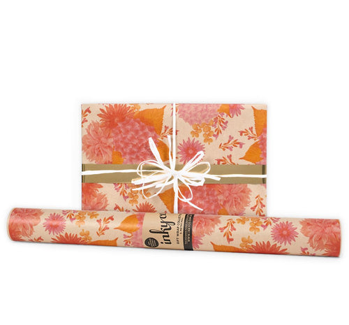Inky Co Wrapping Paper 5m - Hydrangea Kraft