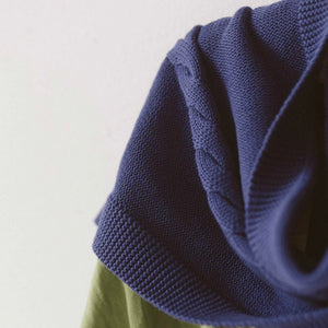 Lazybones - Organic Cotton scarf Indigo