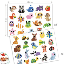 Djeco - Baby Animal Puffy Stickers