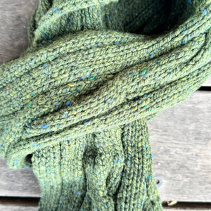Fisherman Out Of Ireland - Cable & Rib Scarf Seaweed