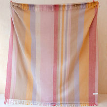 Tartan Blanket Co. Recycled Wool Throw - Coral Stripe