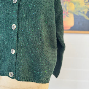 Fisherman Out Of Ireland Cardigan Bottle Green