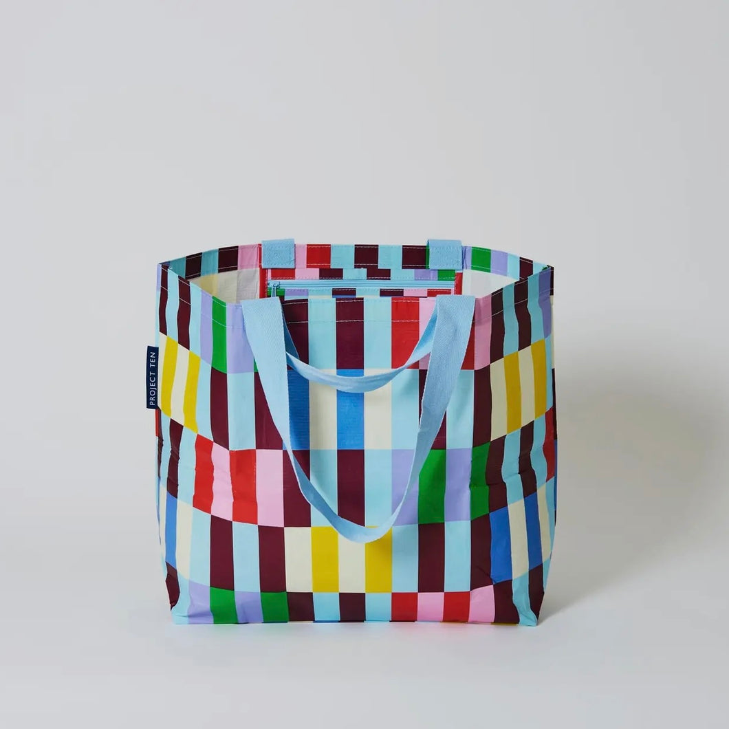 Project Ten Medium Tote - Multi Stripe