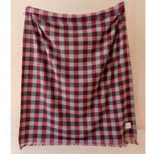 TB Co. Recycled Wool Throw - Wine Gingham