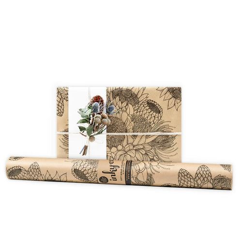 Inky Co Wrapping Paper 5m - Flower Tribe