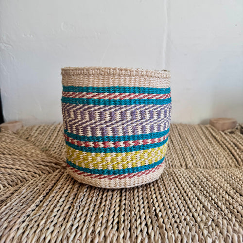 Kenyan Sisal Basket - X Small #42