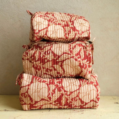 Padded Bath Bag - Floral