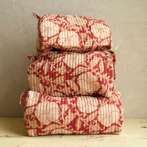 Padded Bath Bag - Floral