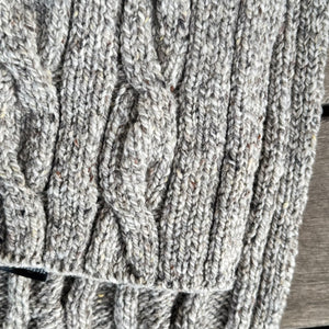 Fisherman Out Of Ireland - Cable & Rib Scarf Porridge
