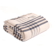 Tweedmill Wool King Size Blanket - Blue Hex
