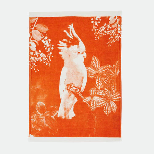 Bonnie & Neil Tea Towel - Major Tangerine