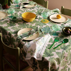 Bonnie & Neil - Tablecloth Fig Green