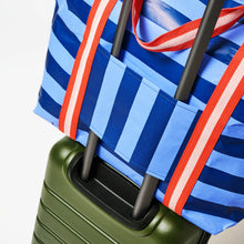 Project Ten Medium Zip Tote - Blue Stripe
