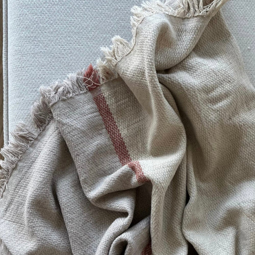 Turkish Linen Throw - Copper