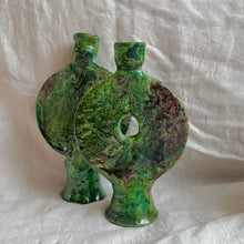 Tamegroute - Round Candle Holder Green