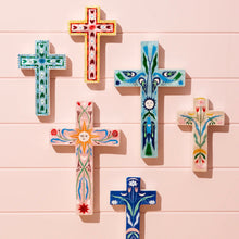 Jones & Co - Fable Floral Cross Pink