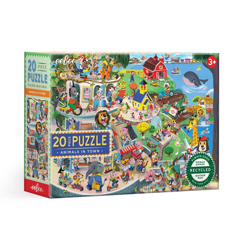 Eeboo 20 Piece - Animals In Town