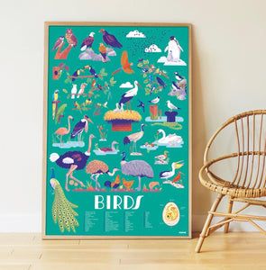 Poppik Sticker Poster - Birds