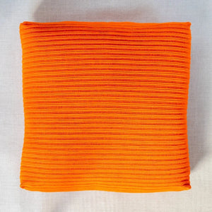 Spacecraft Cushion - Rich Orange Rib