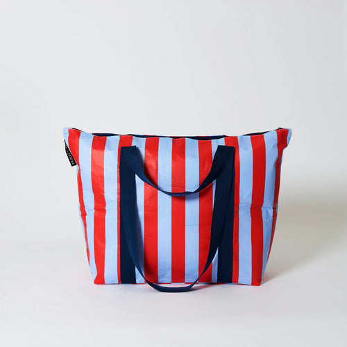 Project Ten Medium Zip Tote - Red Stripe