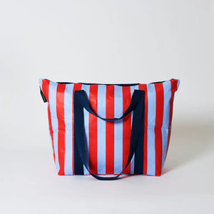 Project Ten Medium Zip Tote - Red Stripe