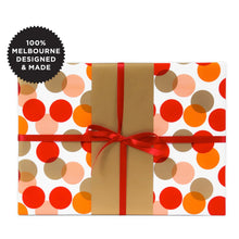 Inky Co Wrapping Paper 5m - Dottie Red