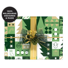 Inky Co Wrapping Paper 5m - Festive Green