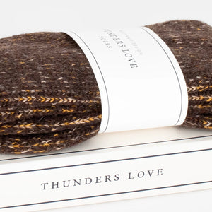 Thunders Love Socks - Recycled Wool Brown