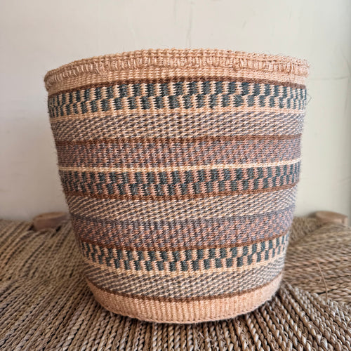 Kenyan Sisal Basket - Medium #46