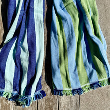 Popstar Turkish Towel - Navy/Green