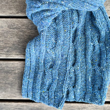 Fisherman Out Of Ireland - Cable & Rib Scarf Denim