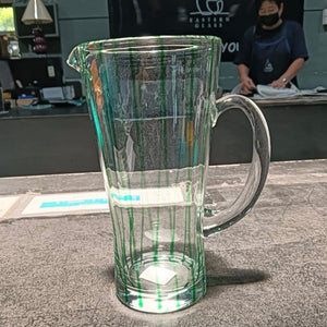 Stripe Jug Green