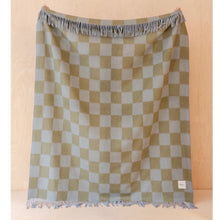 TB Co. Recycled Wool Throw - Green Check