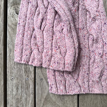 Fisherman Out Of Ireland - Cable & Rib Scarf Rose