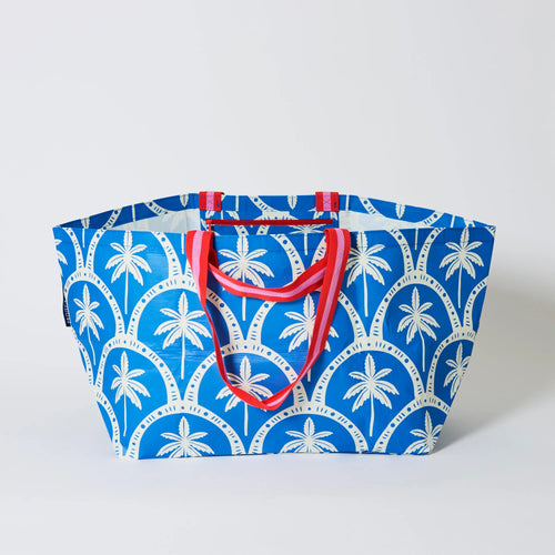 Project Ten Oversized Tote - Blue Palm