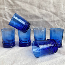 Beldi Glassware - Banded Glass Blue