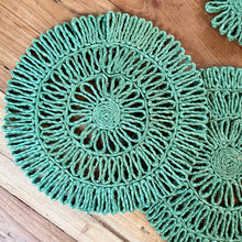 Made in Rwanda - Flower Placemat Green