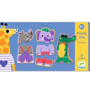 Djeco - Savana Trio Puzzle