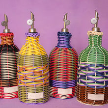 Maegen Woven Oil Pourer - Olive & Red