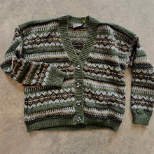 Fisherman Out Of Ireland Fairisle Cardigan Seaweed
