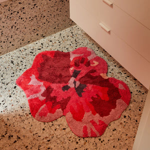Bonnie & Neil - Bathmat Pansy Pink