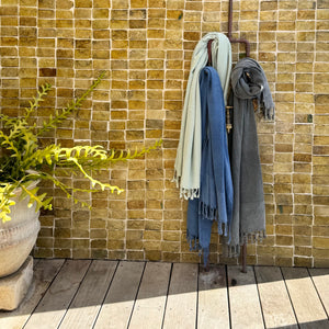 Stonewash Turkish Towel - Black