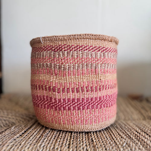Kenyan Sisal Basket - Small #40