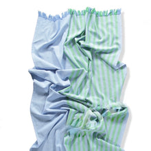 Fiesta Turkish Towel - Sky/Green