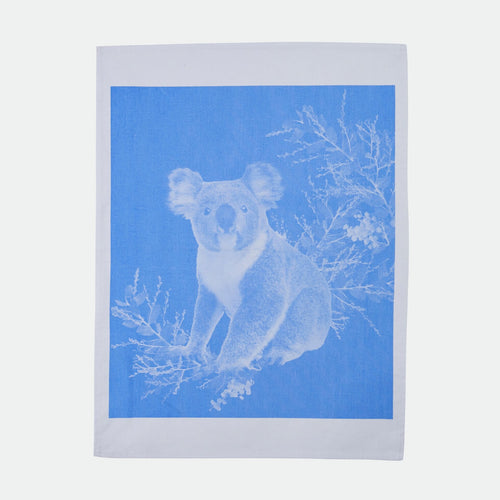 Bonnie & Neil Tea Towel - Koala Blue