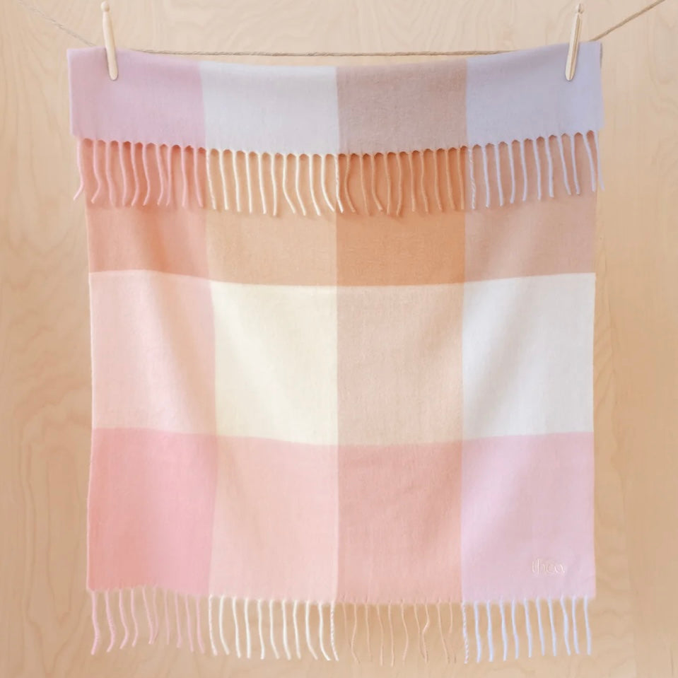 TB Co. Baby Blanket - Rose Block