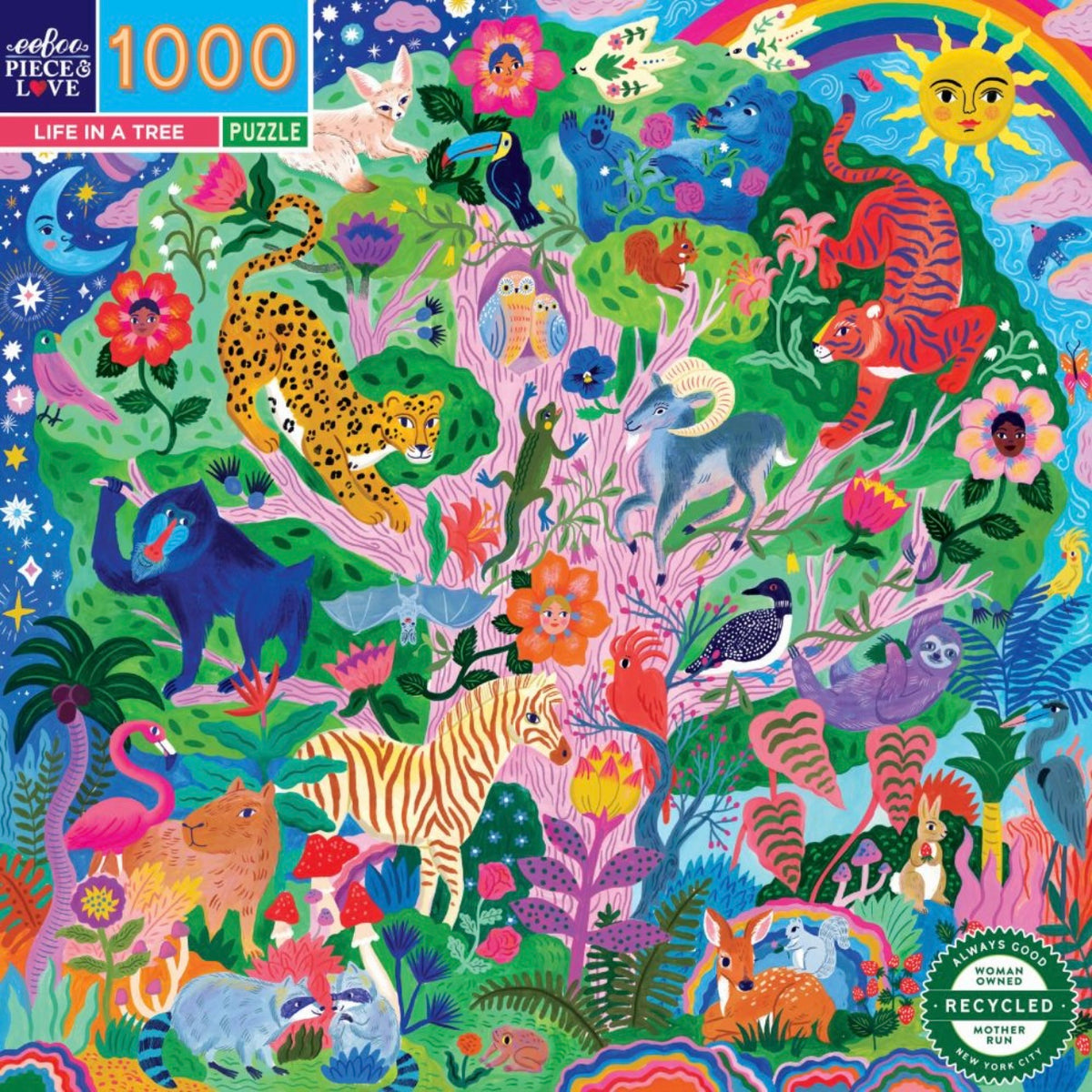 Eeboo 1000 Piece - Life In A Tree – Rigby’s Homewares