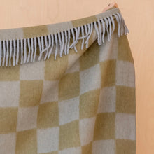 TB Co. Recycled Wool Throw - Green Check