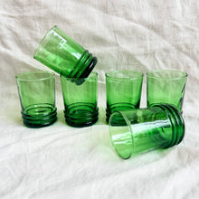 Beldi Glassware - Banded Glass Green