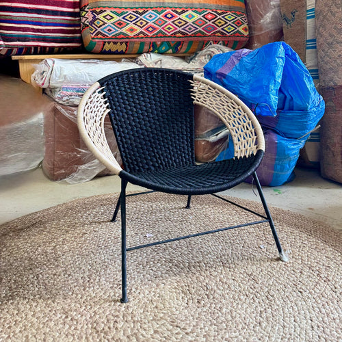 Garden Chair - Black & Oat